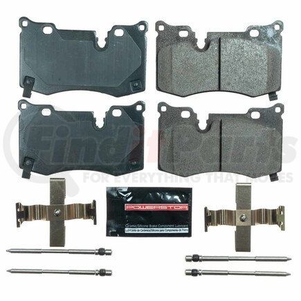 Z23-8008 by POWERSTOP BRAKES - Z23 EVOLUTION SPORT CARBON-FIBER BRAKE PADS W/ HARDWARE