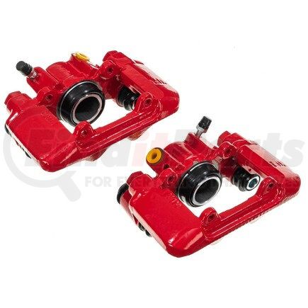 S2970 by POWERSTOP BRAKES - Red Powder Coated Calipers