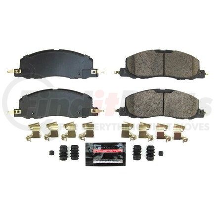 Z23-2230 by POWERSTOP BRAKES - Z23 EVOLUTION SPORT CARBON-FIBER BRAKE PADS W/ HARDWARE