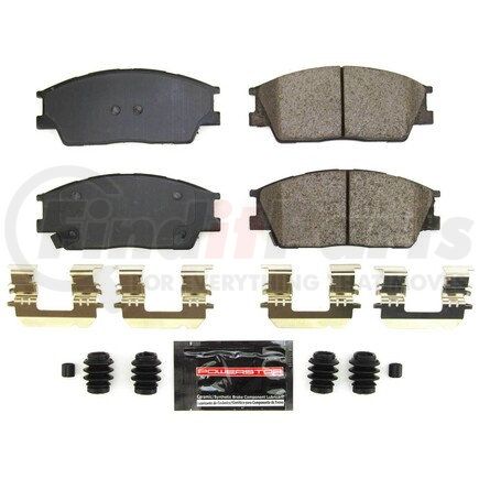 Z23-2285 by POWERSTOP BRAKES - Z23 EVOLUTION SPORT CARBON-FIBER BRAKE PADS W/ HARDWARE