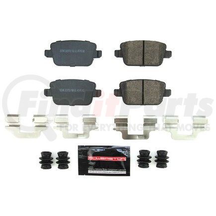 Z23-1314B by POWERSTOP BRAKES - Z23 EVOLUTION SPORT CARBON-FIBER BRAKE PADS W/ HARDWARE