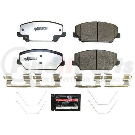 Z26-2211 by POWERSTOP BRAKES - Z26 STREET PERFORMANCE CARBON-FIBER CERAMIC BRAKE PADS W/ HARDWARE