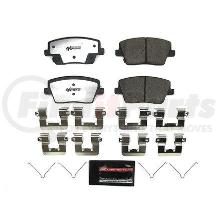 Z26-2212 by POWERSTOP BRAKES - Z26 STREET PERFORMANCE CARBON-FIBER CERAMIC BRAKE PADS W/ HARDWARE