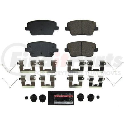 Z23-2212 by POWERSTOP BRAKES - Z23 EVOLUTION SPORT CARBON-FIBER BRAKE PADS W/ HARDWARE