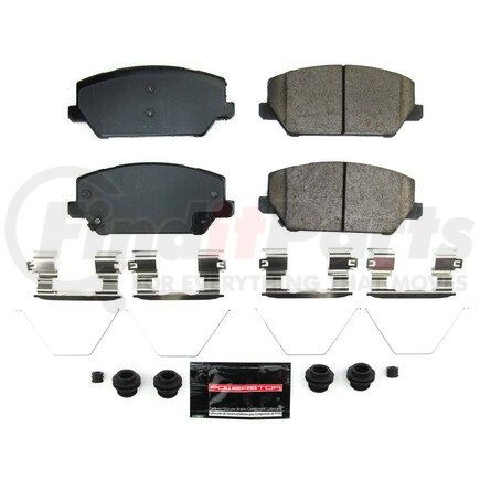 Z23-2211 by POWERSTOP BRAKES - Z23 EVOLUTION SPORT CARBON-FIBER BRAKE PADS W/ HARDWARE