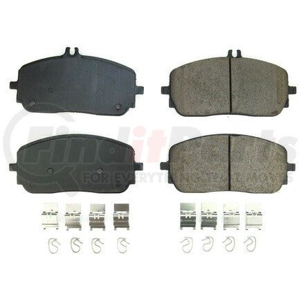 17-2209 by POWERSTOP BRAKES - Z17 EVOLUTION CERAMIC BRAKE PADS W/ HARDWARE