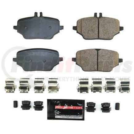 Z23-2235 by POWERSTOP BRAKES - Z23 EVOLUTION SPORT CARBON-FIBER BRAKE PADS W/ HARDWARE