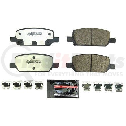 Z26-2283 by POWERSTOP BRAKES - Z26 STREET PERFORMANCE CARBON-FIBER CERAMIC BRAKE PADS W/ HARDWARE