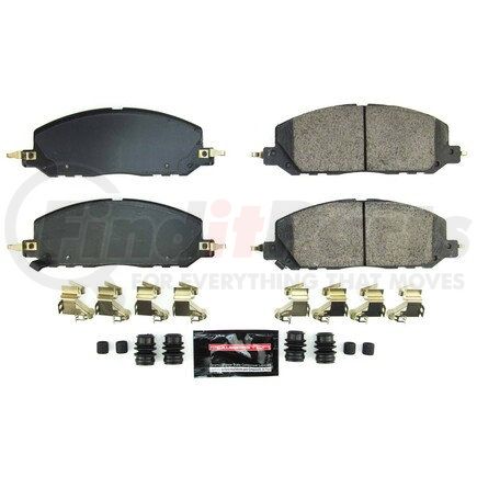 Z23-2229 by POWERSTOP BRAKES - Z23 EVOLUTION SPORT CARBON-FIBER BRAKE PADS W/ HARDWARE