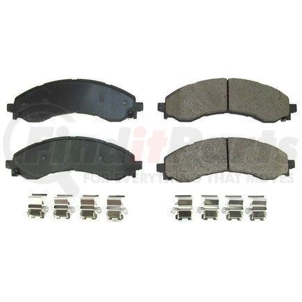 17-2404 by POWERSTOP BRAKES - Z17 EVOLUTION CERAMIC BRAKE PADS W/ HARDWARE