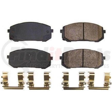 17-8003 by POWERSTOP BRAKES - Z17 EVOLUTION CERAMIC BRAKE PADS W/ HARDWARE