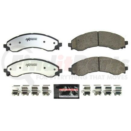 Z36-2404 by POWERSTOP BRAKES - Z36 TRUCK & TOW CARBON-FIBER CERAMIC BRAKE PADS W/ HARDWARE