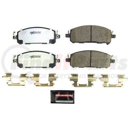 Z36-2413 by POWERSTOP BRAKES - Z36 TRUCK & TOW CARBON-FIBER CERAMIC BRAKE PADS W/ HARDWARE