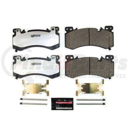 Z36-2407 by POWERSTOP BRAKES - Z36 TRUCK & TOW CARBON-FIBER CERAMIC BRAKE PADS W/ HARDWARE