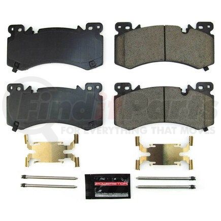 Z23-2407 by POWERSTOP BRAKES - Z23 EVOLUTION SPORT CARBON-FIBER BRAKE PADS W/ HARDWARE