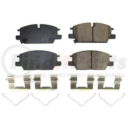 17-2375 by POWERSTOP BRAKES - Z17 EVOLUTION CERAMIC BRAKE PADS W/ HARDWARE