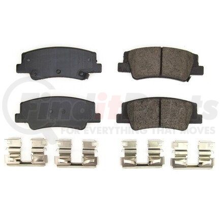 17-2299 by POWERSTOP BRAKES - Z17 EVOLUTION CERAMIC BRAKE PADS W/ HARDWARE