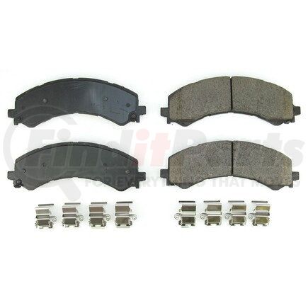 17-2405 by POWERSTOP BRAKES - Z17 EVOLUTION CERAMIC BRAKE PADS W/ HARDWARE