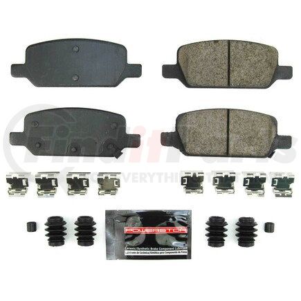 Z23-2283 by POWERSTOP BRAKES - Z23 EVOLUTION SPORT CARBON-FIBER BRAKE PADS W/ HARDWARE