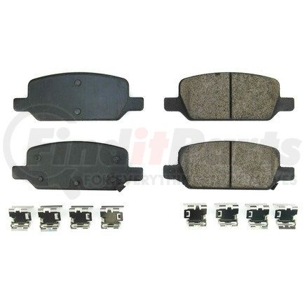 17-2283 by POWERSTOP BRAKES - Z17 EVOLUTION CERAMIC BRAKE PADS W/ HARDWARE