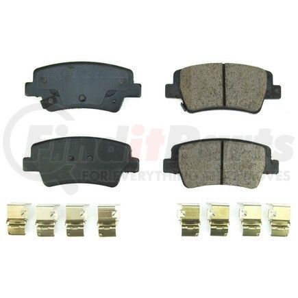 17-2395 by POWERSTOP BRAKES - Z17 EVOLUTION CERAMIC BRAKE PADS W/ HARDWARE