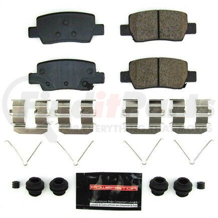 Z23-2373 by POWERSTOP BRAKES - Z23 EVOLUTION SPORT CARBON-FIBER BRAKE PADS W/ HARDWARE