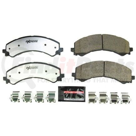 Z36-2405 by POWERSTOP BRAKES - Z36 TRUCK & TOW CARBON-FIBER CERAMIC BRAKE PADS W/ HARDWARE