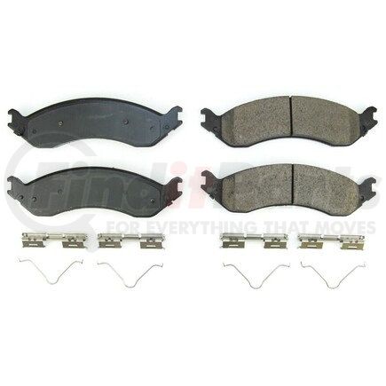 17-2406 by POWERSTOP BRAKES - Z17 EVOLUTION CERAMIC BRAKE PADS W/ HARDWARE