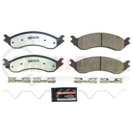 Z36-2406 by POWERSTOP BRAKES - Z36 TRUCK & TOW CARBON-FIBER CERAMIC BRAKE PADS W/ HARDWARE