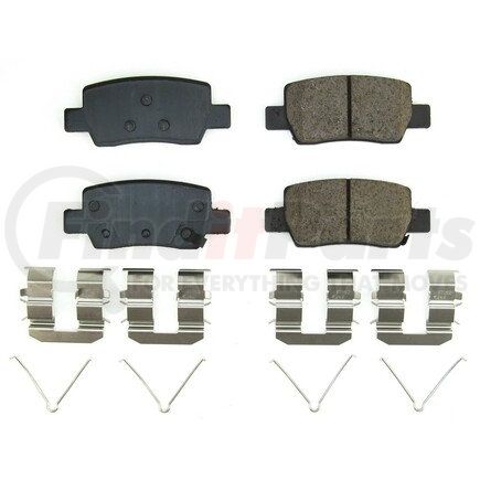 17-2373 by POWERSTOP BRAKES - Z17 EVOLUTION CERAMIC BRAKE PADS W/ HARDWARE