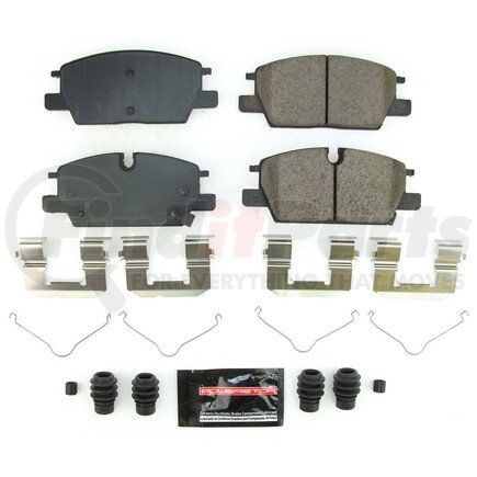 Z23-2345 by POWERSTOP BRAKES - Z23 EVOLUTION SPORT CARBON-FIBER BRAKE PADS W/ HARDWARE