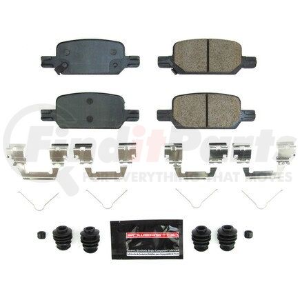 Z23-2370 by POWERSTOP BRAKES - Z23 EVOLUTION SPORT CARBON-FIBER BRAKE PADS W/ HARDWARE