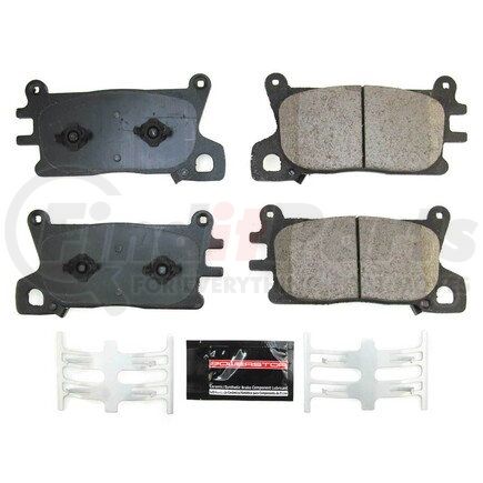 Z23-2376 by POWERSTOP BRAKES - Z23 EVOLUTION SPORT CARBON-FIBER BRAKE PADS W/ HARDWARE