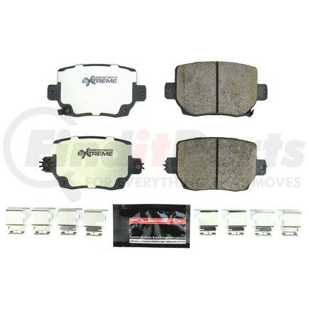 Z26-2387 by POWERSTOP BRAKES - Z26 STREET PERFORMANCE CARBON-FIBER CERAMIC BRAKE PADS W/ HARDWARE