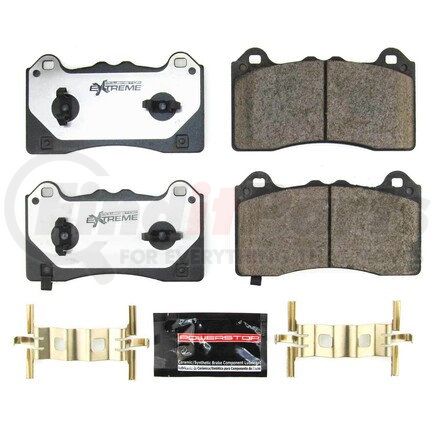 Z26-2390 by POWERSTOP BRAKES - Z26 STREET PERFORMANCE CARBON-FIBER CERAMIC BRAKE PADS W/ HARDWARE