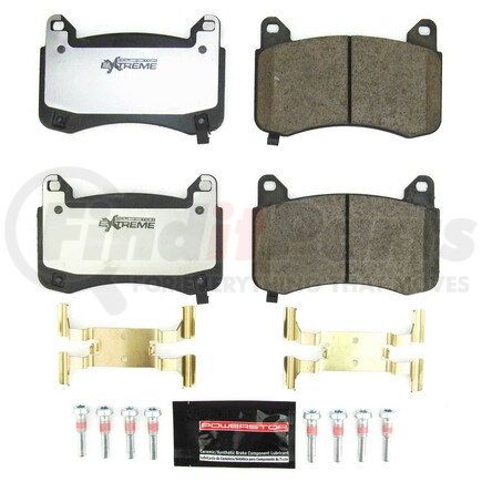 Z26-2399 by POWERSTOP BRAKES - Z26 STREET PERFORMANCE CARBON-FIBER CERAMIC BRAKE PADS W/ HARDWARE