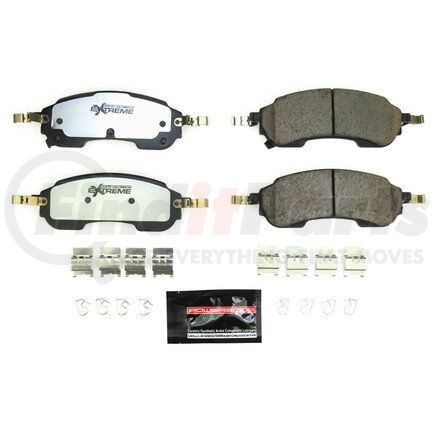 Z36-2414 by POWERSTOP BRAKES - Z36 TRUCK & TOW CARBON-FIBER CERAMIC BRAKE PADS W/ HARDWARE