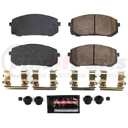 Z23-8003 by POWERSTOP BRAKES - Z23 EVOLUTION SPORT CARBON-FIBER BRAKE PADS W/ HARDWARE