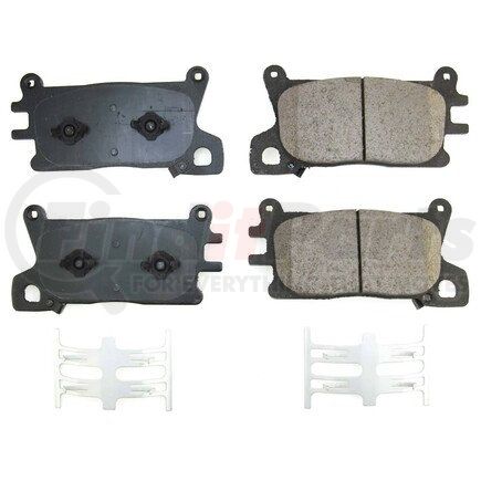 17-2376 by POWERSTOP BRAKES - Z17 EVOLUTION CERAMIC BRAKE PADS W/ HARDWARE