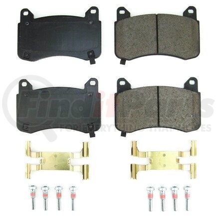 17-2399 by POWERSTOP BRAKES - Z17 EVOLUTION CERAMIC BRAKE PADS W/ HARDWARE