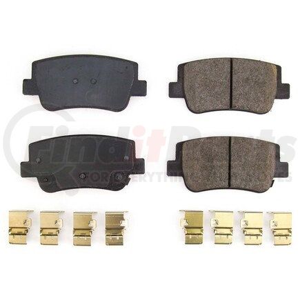 17-2417 by POWERSTOP BRAKES - Z17 EVOLUTION CERAMIC BRAKE PADS W/ HARDWARE