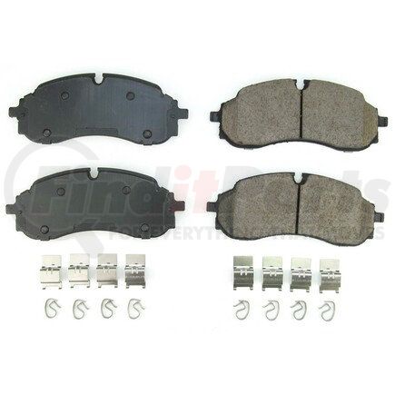 17-2423 by POWERSTOP BRAKES - Z17 EVOLUTION CERAMIC BRAKE PADS W/ HARDWARE