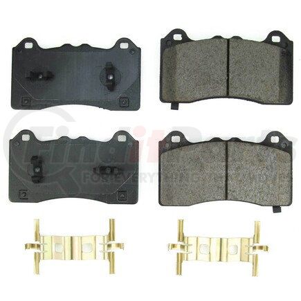 17-2390 by POWERSTOP BRAKES - Z17 EVOLUTION CERAMIC BRAKE PADS W/ HARDWARE