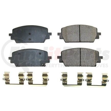 17-2393 by POWERSTOP BRAKES - Z17 EVOLUTION CERAMIC BRAKE PADS W/ HARDWARE