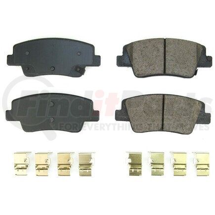 17-2394 by POWERSTOP BRAKES - Z17 EVOLUTION CERAMIC BRAKE PADS W/ HARDWARE