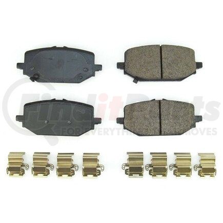 17-2397 by POWERSTOP BRAKES - Z17 EVOLUTION CERAMIC BRAKE PADS W/ HARDWARE