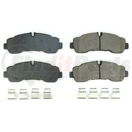 17-2281 by POWERSTOP BRAKES - Z17 EVOLUTION CERAMIC BRAKE PADS W/ HARDWARE