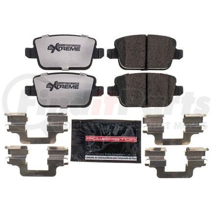 Z36-1314B by POWERSTOP BRAKES - Z36 TRUCK & TOW CARBON-FIBER CERAMIC BRAKE PADS W/ HARDWARE