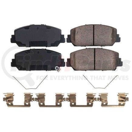 17-1697N by POWERSTOP BRAKES - Z17 EVOLUTION CERAMIC BRAKE PADS W/ HARDWARE