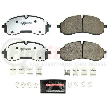 Z36-2423 by POWERSTOP BRAKES - Z36 TRUCK & TOW CARBON-FIBER CERAMIC BRAKE PADS W/ HARDWARE